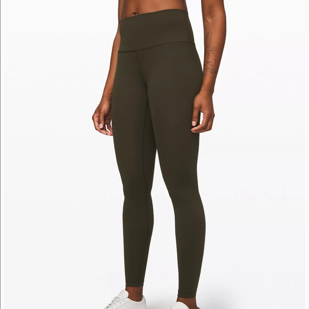 Lululemon Align Olive Green Size 6 25”